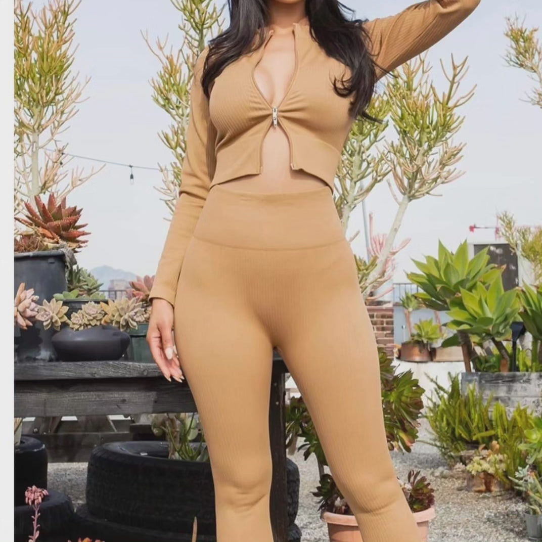 Double Zip Power Legging Set